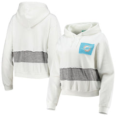 Refried Apparel Women's Sustainable Crop Dolman Pullover Hoodie - Miami Dolphins