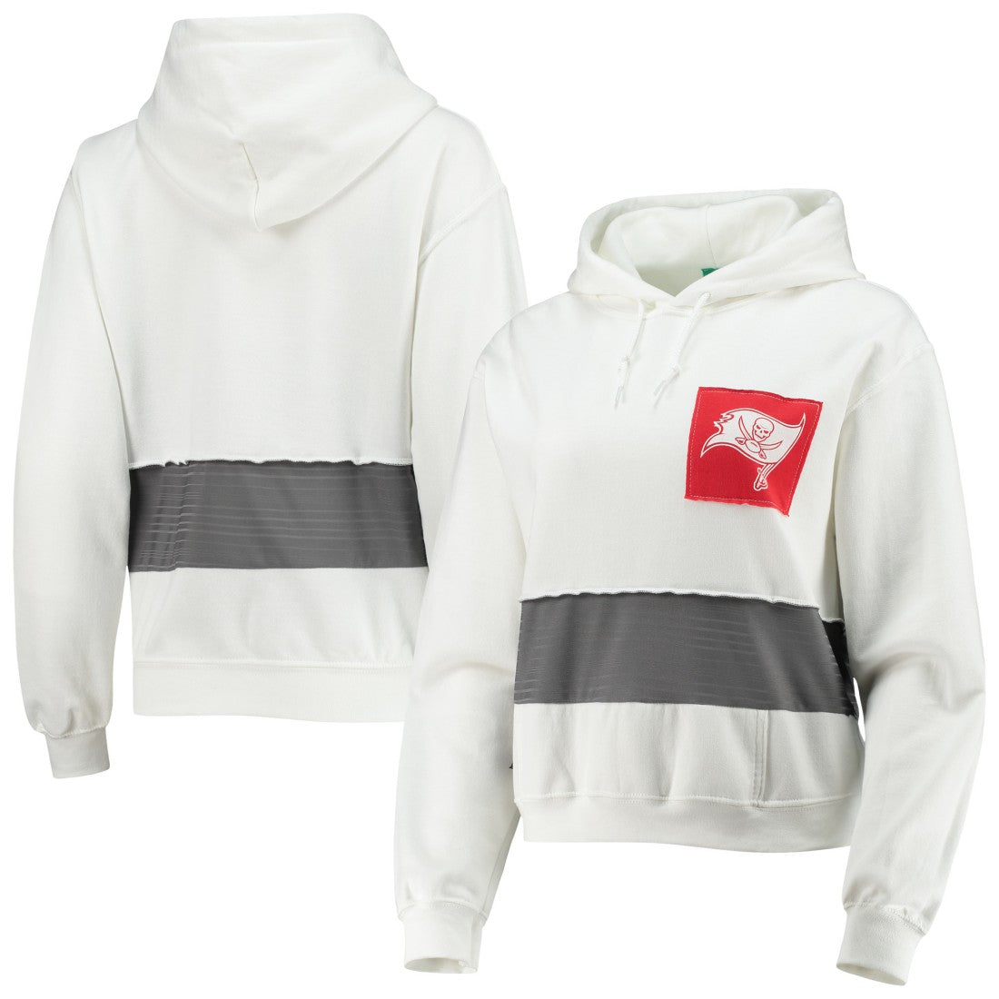 Refried Apparel Women's Sustainable Crop Dolman Pullover Hoodie - Tampa Bay Buccaneers