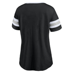 NBA Brooklyn Nets Women's Block Party Striped Sleeve T-Shirt