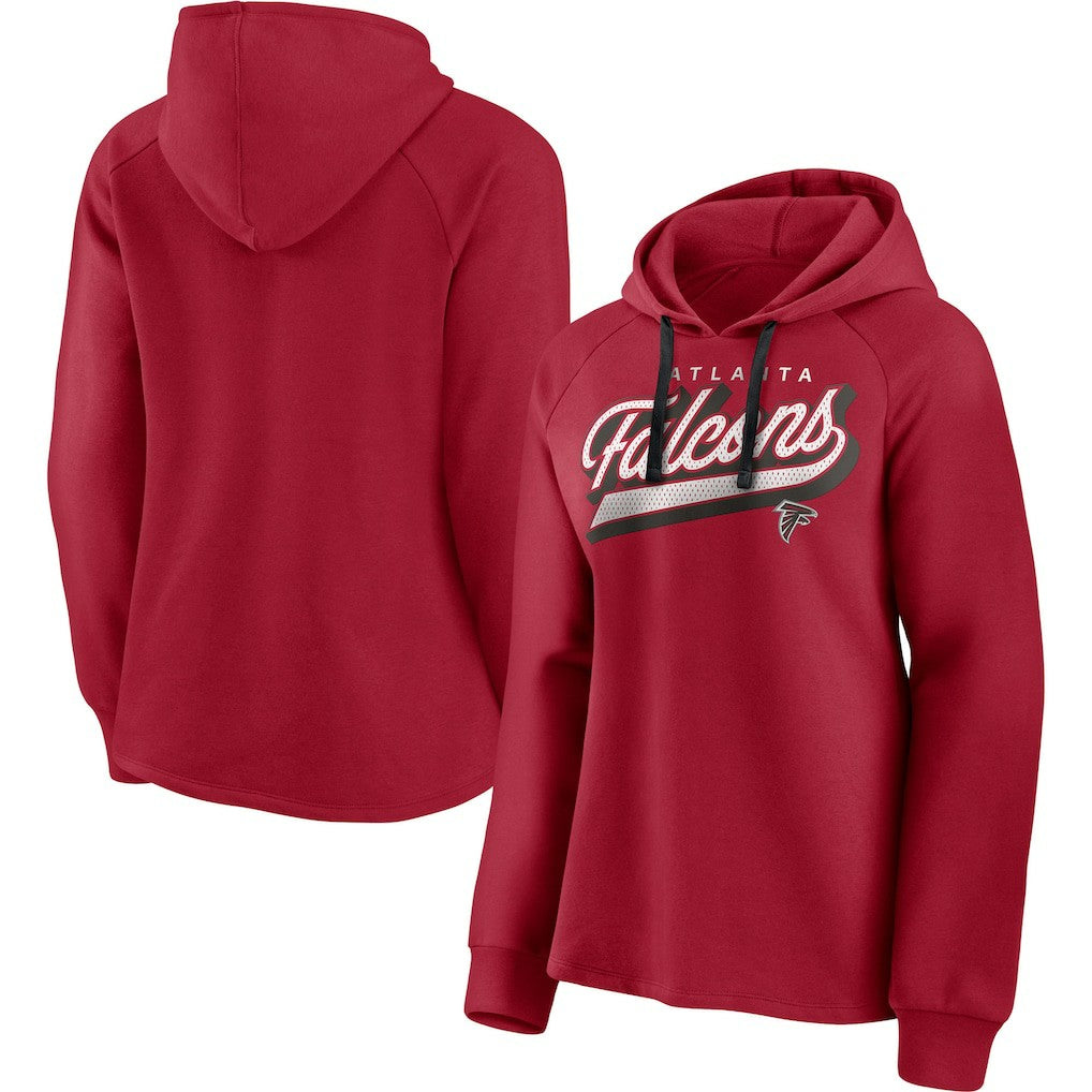 Women's First Contact Raglan Pullover Hoodie - Atlanta Falcons