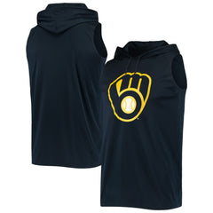 MLB Milwaukee Brewers Stitches Sleeveless Pullover Hoodie