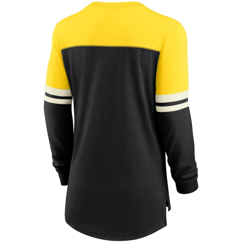 Women's Retro Script Performance Tri-Blend Long Sleeve T-Shirt - Pittsburgh Steelers