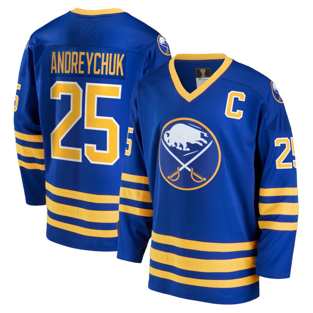 NHL Royal Dave Andreychuk Buffalo Sabres Fanatics Breakaway Retired Player Jersey