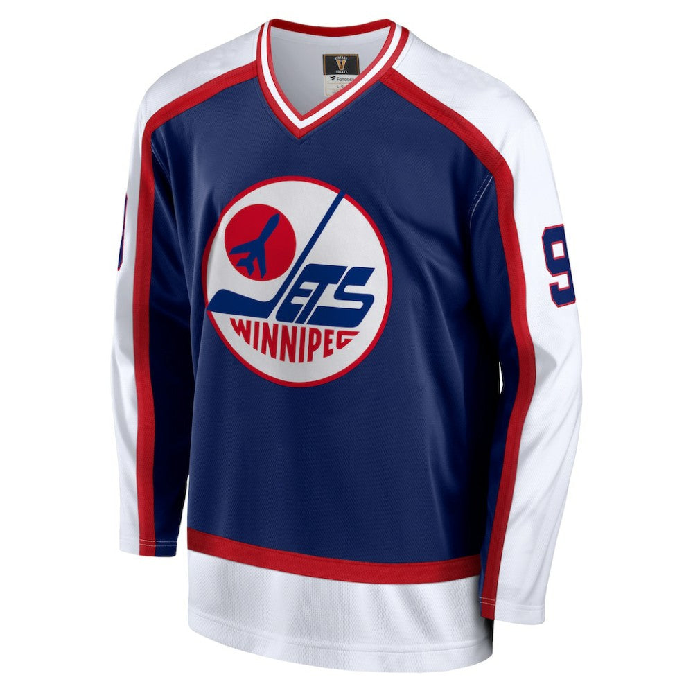 NHL Navy Bobby Hull Winnipeg Jets Fanatics Breakaway Retired Player Jersey