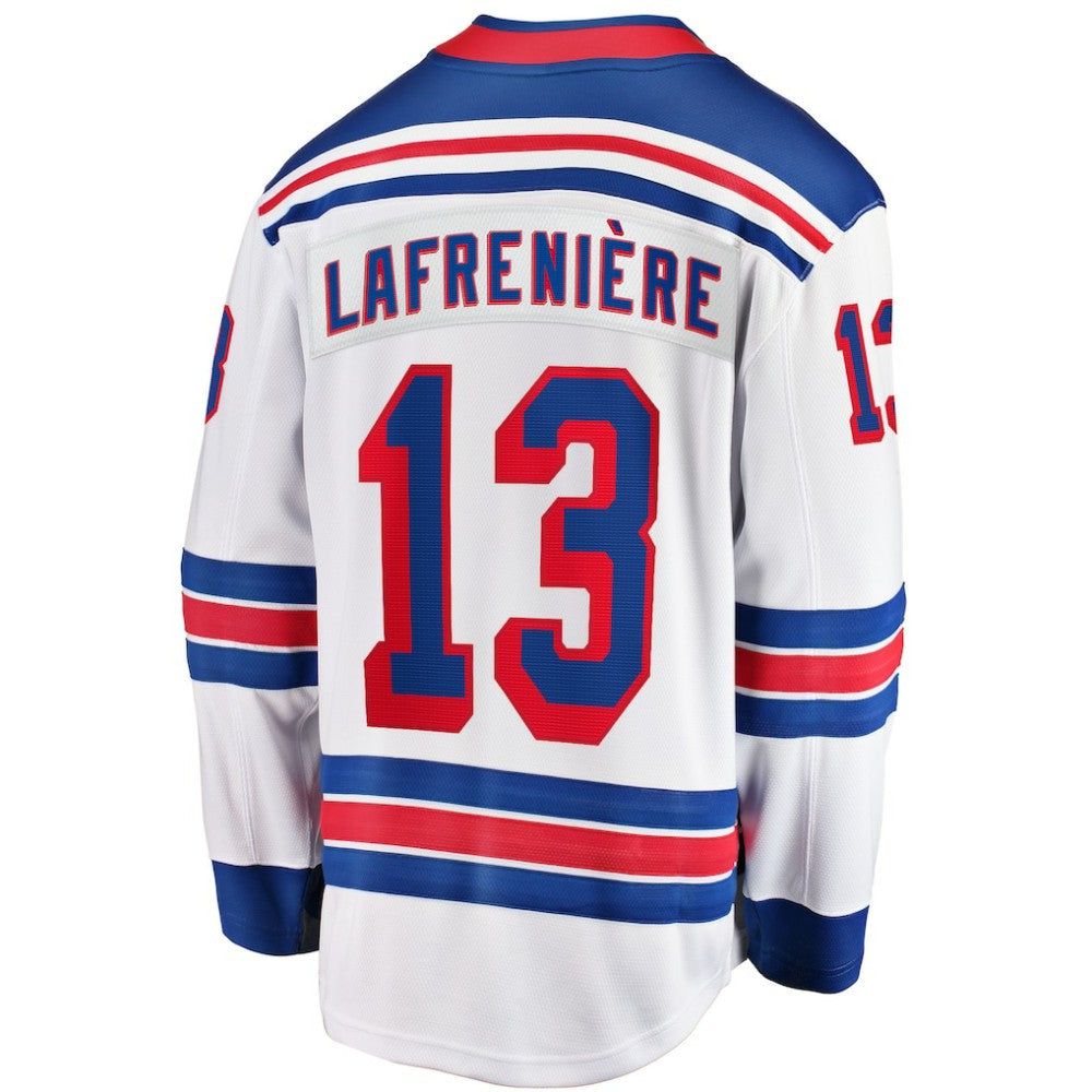 NHL White Alexis Lafreniere New York Rangers Fanatics Breakaway Jersey