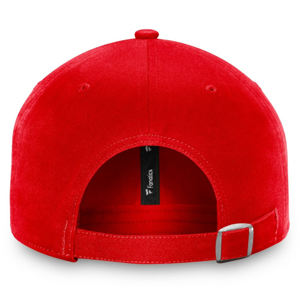 NHL Red New Jersey Devils Fanatics Core Primary Logo Adjustable Hat