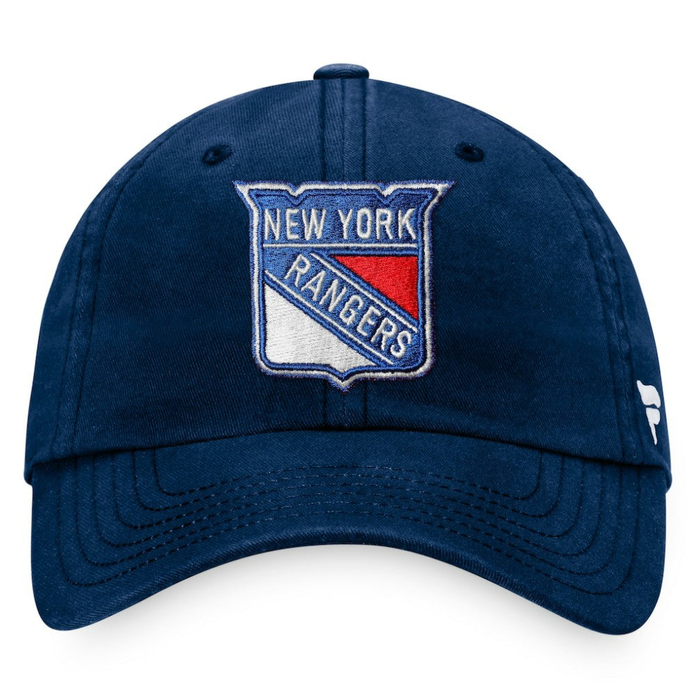NHL Navy New York Rangers Fanatics Core Primary Logo Adjustable Hat
