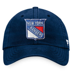 NHL Navy New York Rangers Fanatics Core Primary Logo Adjustable Hat