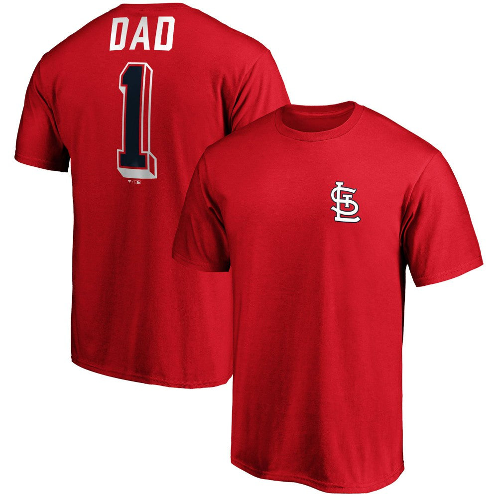 MLB St. Louis Cardinals Fanatics Number One Dad Team T-Shirt