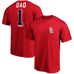 MLB St. Louis Cardinals Fanatics Number One Dad Team T-Shirt
