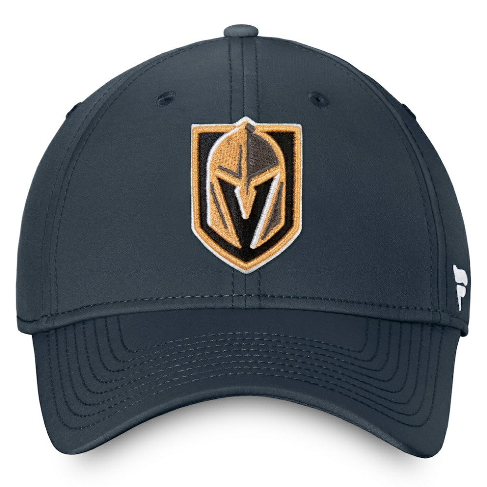 NHL Charcoal Vegas Golden Knights Fanatics Core Primary Logo Flex Hat