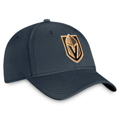 NHL Charcoal Vegas Golden Knights Fanatics Core Primary Logo Flex Hat