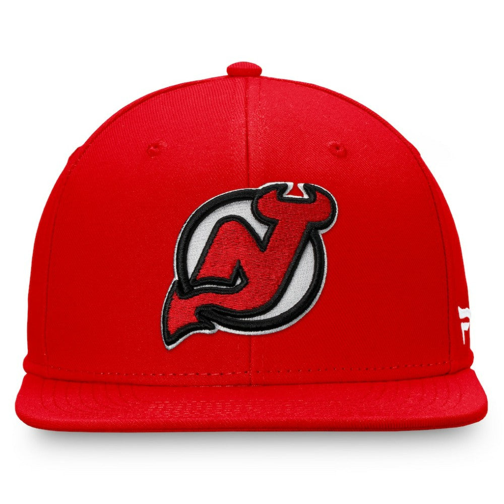 NHL Red New Jersey Devils Fanatics Primary Logo Snapback Hat