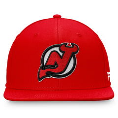 NHL Red New Jersey Devils Fanatics Primary Logo Snapback Hat