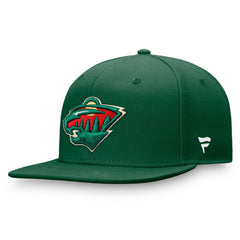 NHL Green Minnesota Wild Fanatics Primary Logo Snapback Hat
