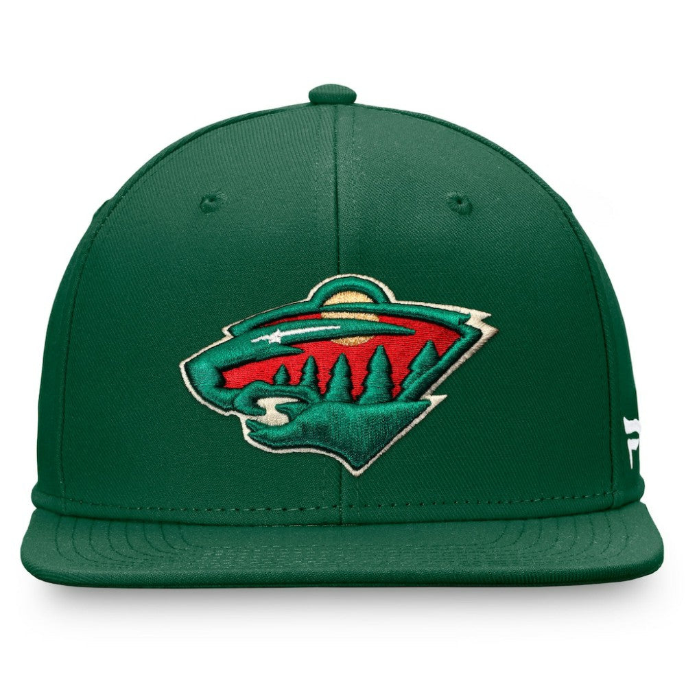 NHL Green Minnesota Wild Fanatics Primary Logo Snapback Hat