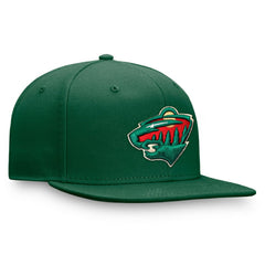 NHL Green Minnesota Wild Fanatics Primary Logo Snapback Hat