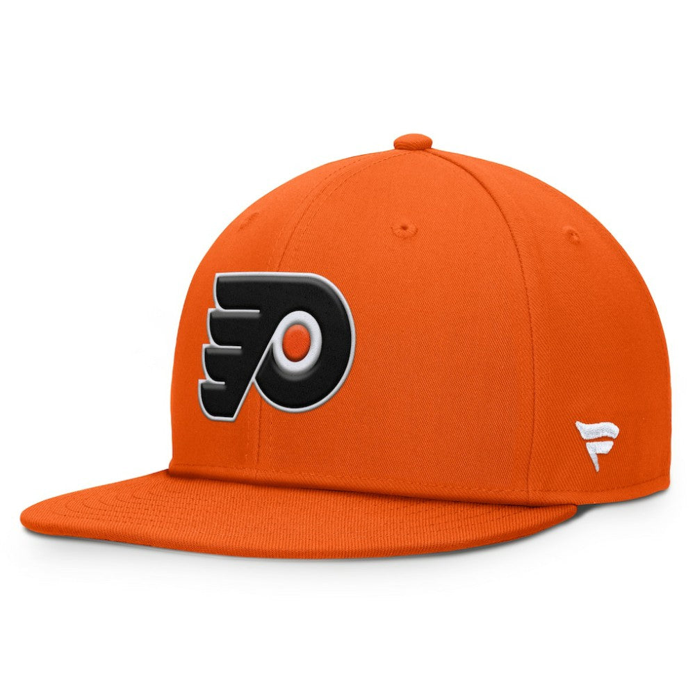 NHL Orange Philadelphia Flyers Fanatics Primary Logo Snapback Hat
