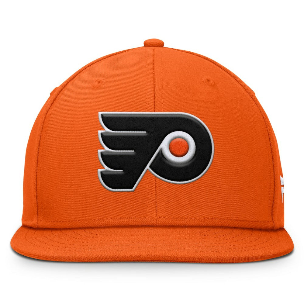 NHL Orange Philadelphia Flyers Fanatics Primary Logo Snapback Hat