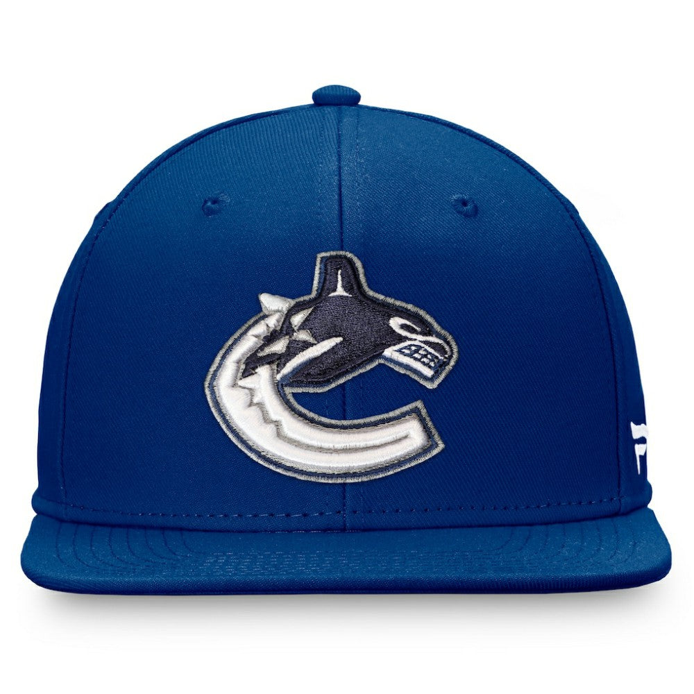 NHL Blue Vancouver Canucks Fanatics Primary Logo Snapback Hat