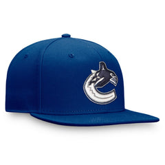 NHL Blue Vancouver Canucks Fanatics Primary Logo Snapback Hat