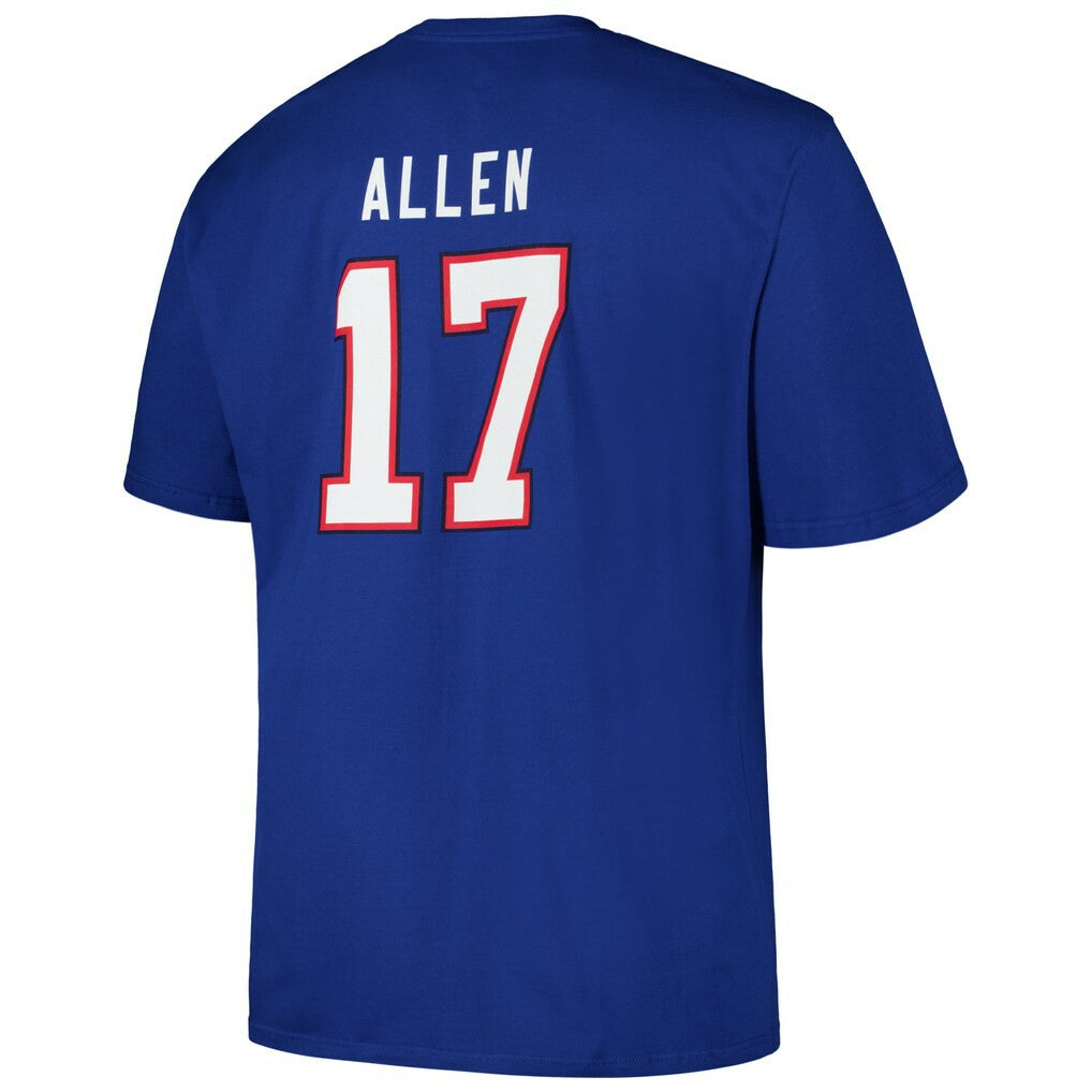 Josh Allen  Big & Tall Player Name & Number T-Shirt - Buffalo Bills