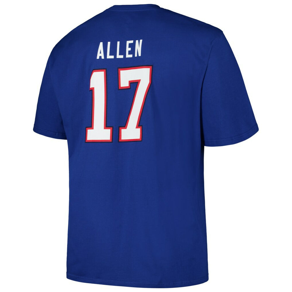 Josh Allen  Big & Tall Player Name & Number T-Shirt - Buffalo Bills