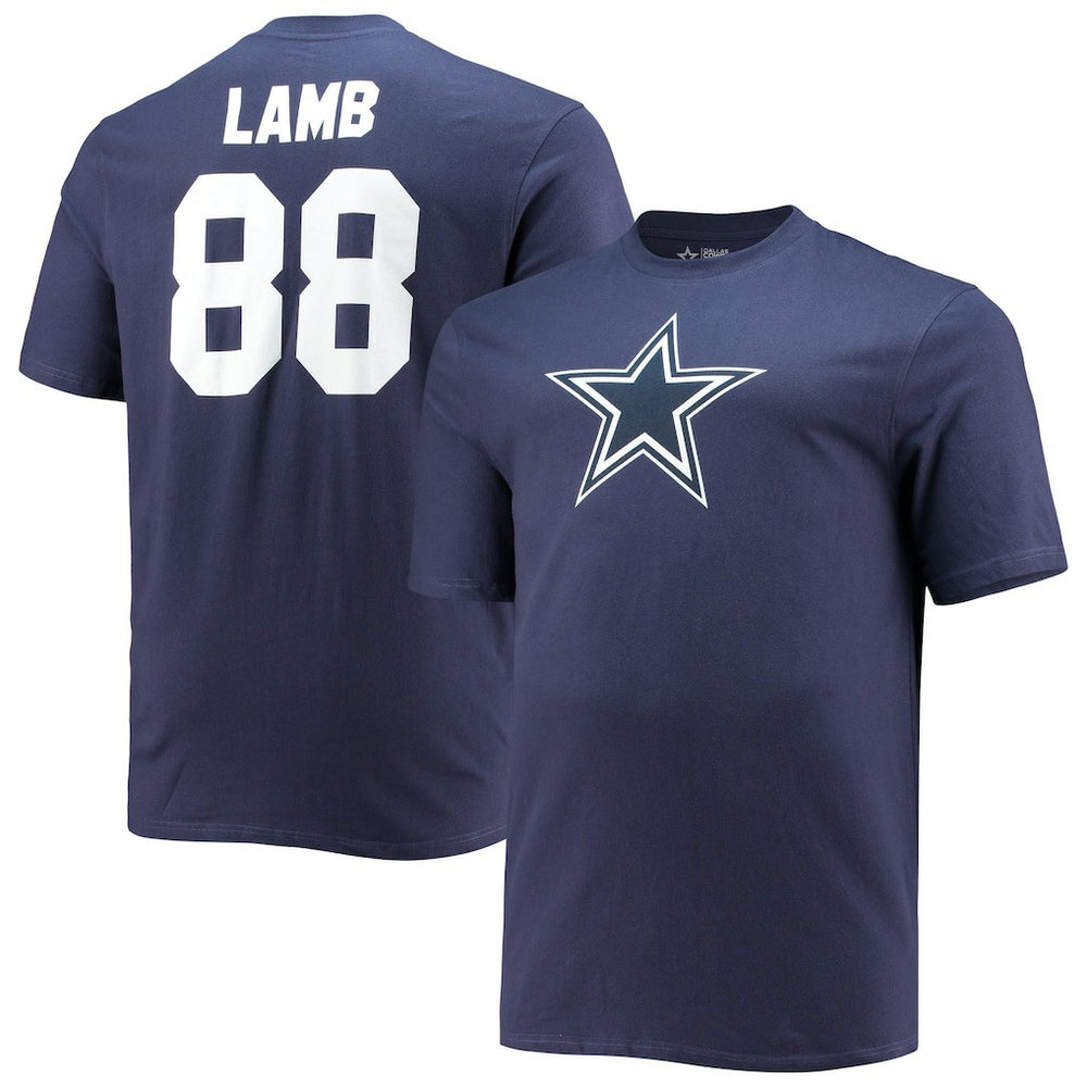 CeeDee Lamb  Big & Tall Player Name & Number T-Shirt - Dallas Cowboys