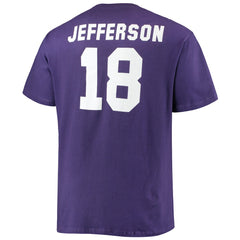Justin Jefferson  Big & Tall Player Name & Number T-Shirt - Minnesota Vikings