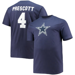 Dak Prescott  Big & Tall Player Name & Number T-Shirt - Dallas Cowboys