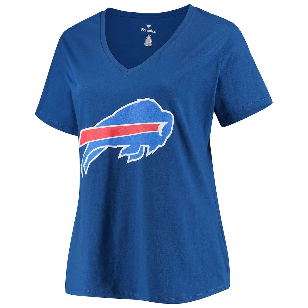 Josh Allen  Women's Plus Size Name & Number V-Neck T-Shirt - Buffalo Bills