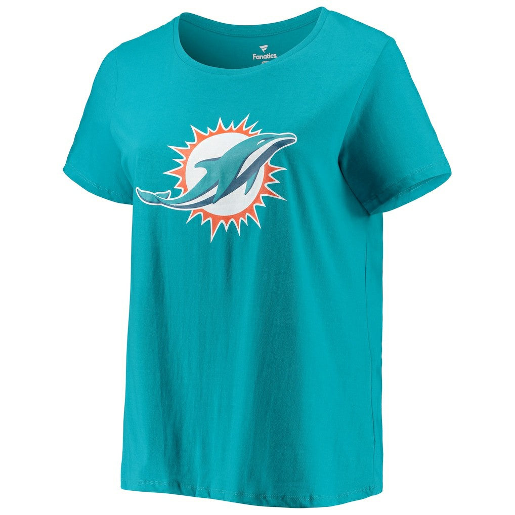 Tua Tagovailoa  Women's Plus Size Fair Catch Name & Number Scoop Neck T-Shirt - Miami Dolphins