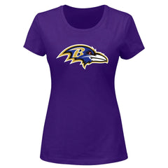 Lamar Jackson  Women's Plus Size Name & Number V-Neck T-Shirt - Baltimore Ravens