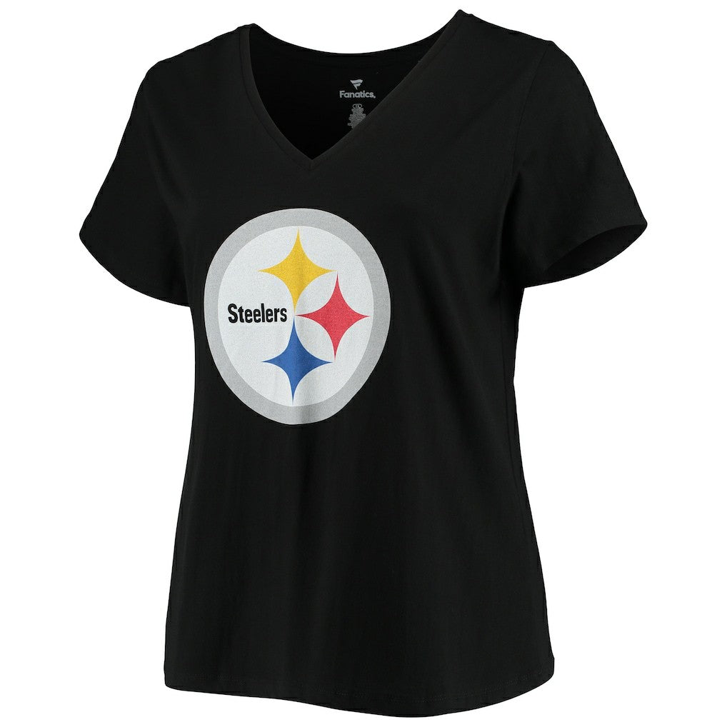 T.J. Watt  Women's Plus Size Name & Number V-Neck T-Shirt - Pittsburgh Steelers