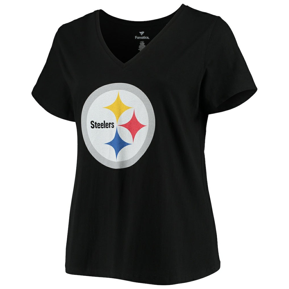 T.J. Watt  Women's Plus Size Name & Number V-Neck T-Shirt - Pittsburgh Steelers