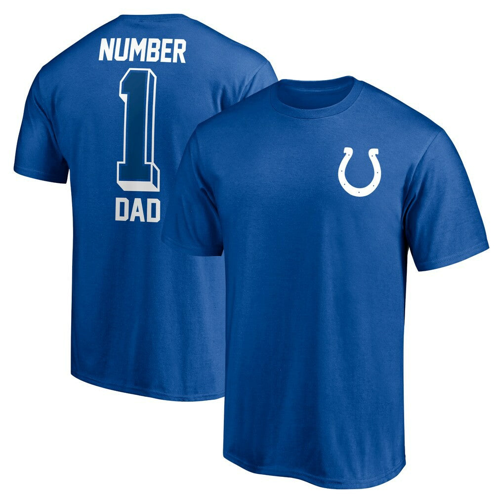 #1 Dad T-Shirt - Indianapolis Colts