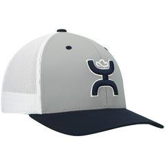 HOOey Tri-Color H Trucker Snapback Hat - Dallas Cowboys