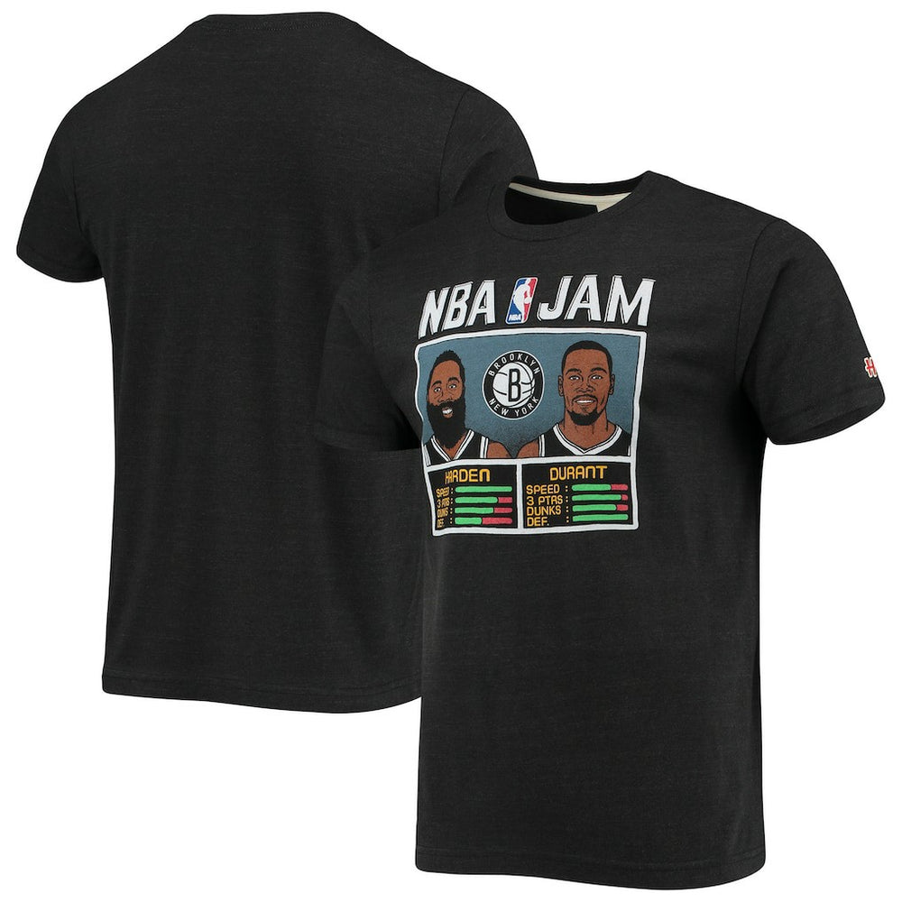 NBA James Harden & Kevin Durant Brooklyn Nets Homage NBA Jam T-Shirt