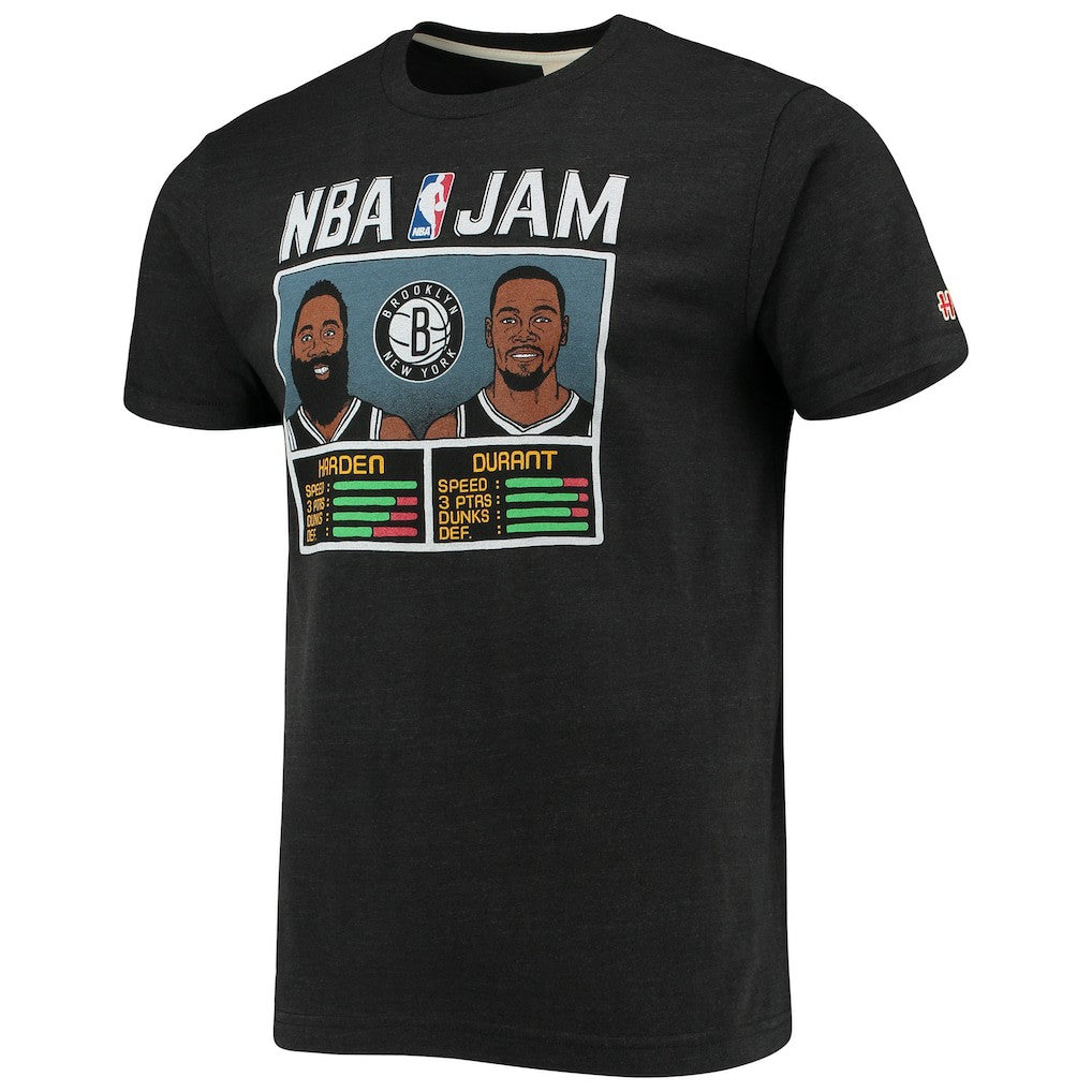 NBA James Harden & Kevin Durant Brooklyn Nets Homage NBA Jam T-Shirt