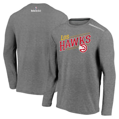 NBA Atlanta Hawks 2021 Noches Éne-Bé-A Authentic Shooting Long Sleeve T-Shirt