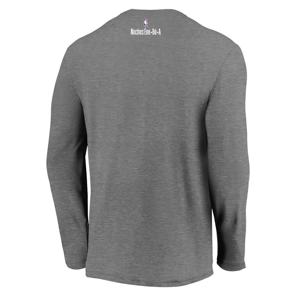 NBA Atlanta Hawks 2021 Noches Éne-Bé-A Authentic Shooting Long Sleeve T-Shirt