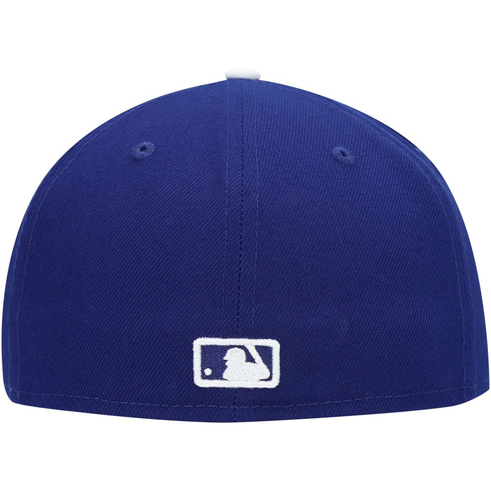 MLB Los Angeles Dodgers New Era White Logo 59FIFTY Fitted Hat
