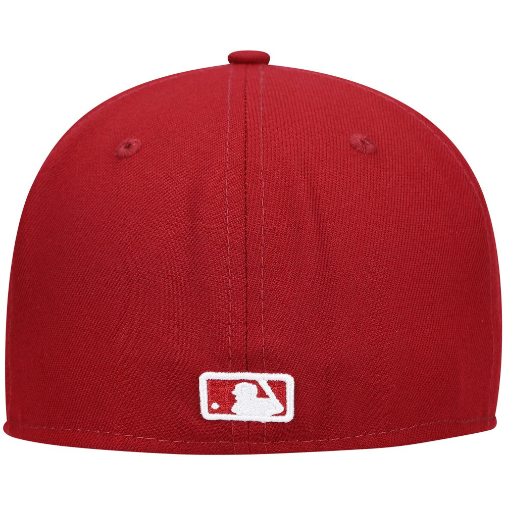 MLB Milwaukee Brewers New Era White Logo 59FIFTY Fitted Hat