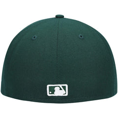 MLB Milwaukee Brewers New Era White Logo 59FIFTY Fitted Hat