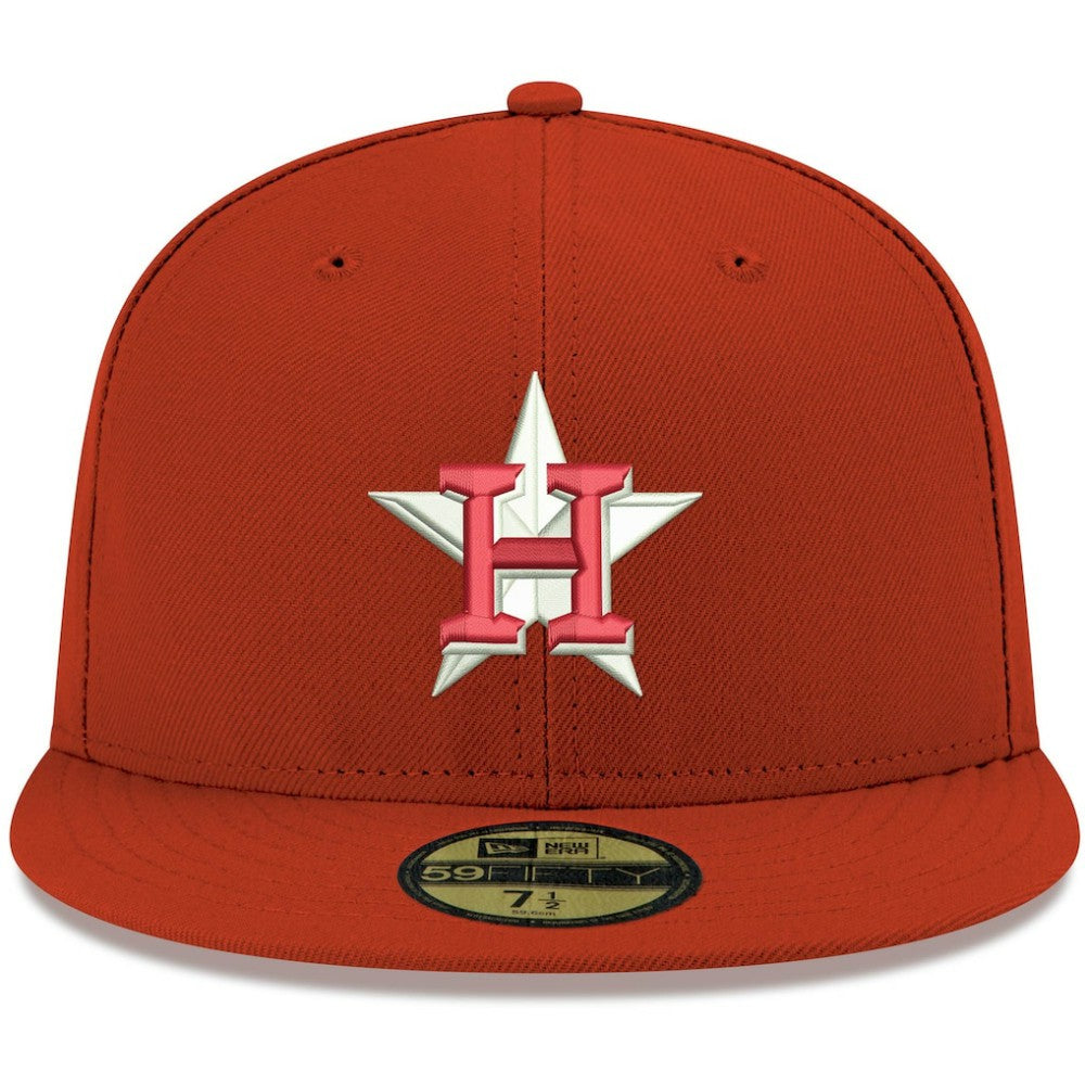 MLB Houston Astros New Era White Logo 59FIFTY Fitted Hat