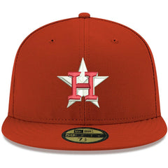 MLB Houston Astros New Era White Logo 59FIFTY Fitted Hat