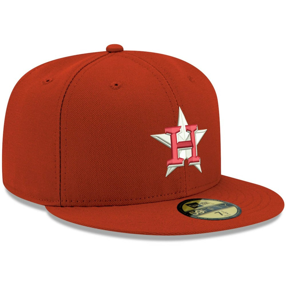 MLB Houston Astros New Era White Logo 59FIFTY Fitted Hat