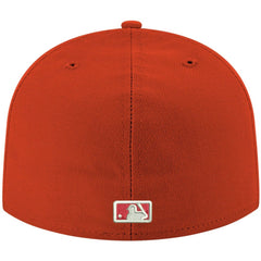 MLB Chicago Cubs New Era White Logo 59FIFTY Fitted Hat