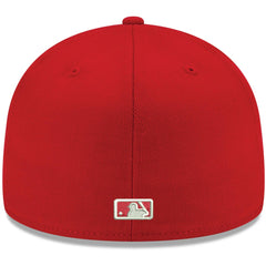 MLB Los Angeles Angels New Era White Logo 59FIFTY Fitted Hat