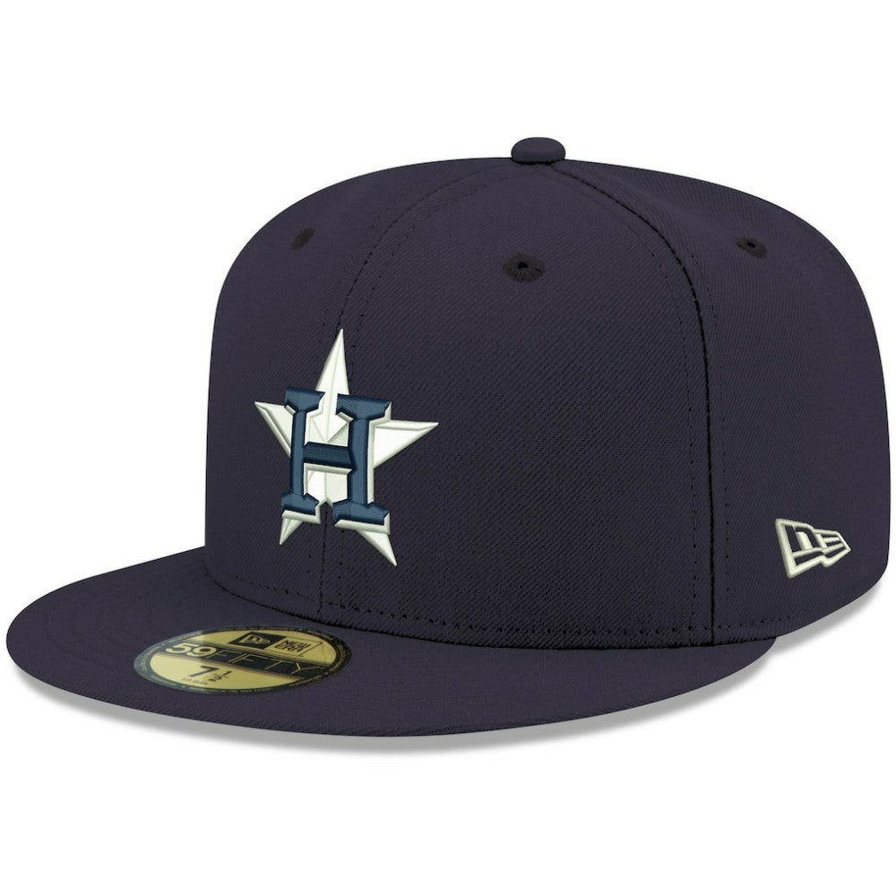 MLB Houston Astros New Era White Logo 59FIFTY Fitted Hat